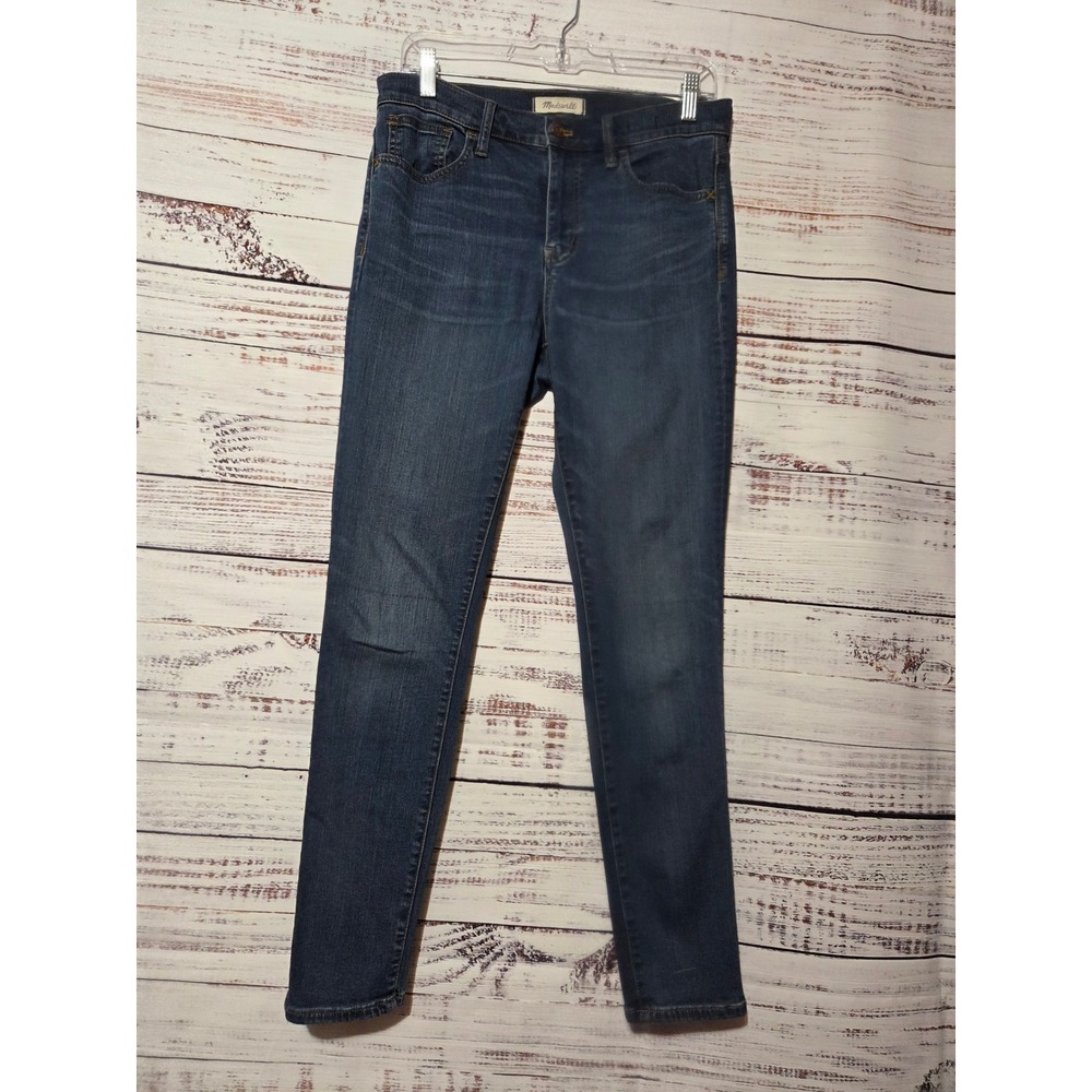 Madewell Roadtripper Skinny Jeans Womens 29 Dark Wash High Rise
